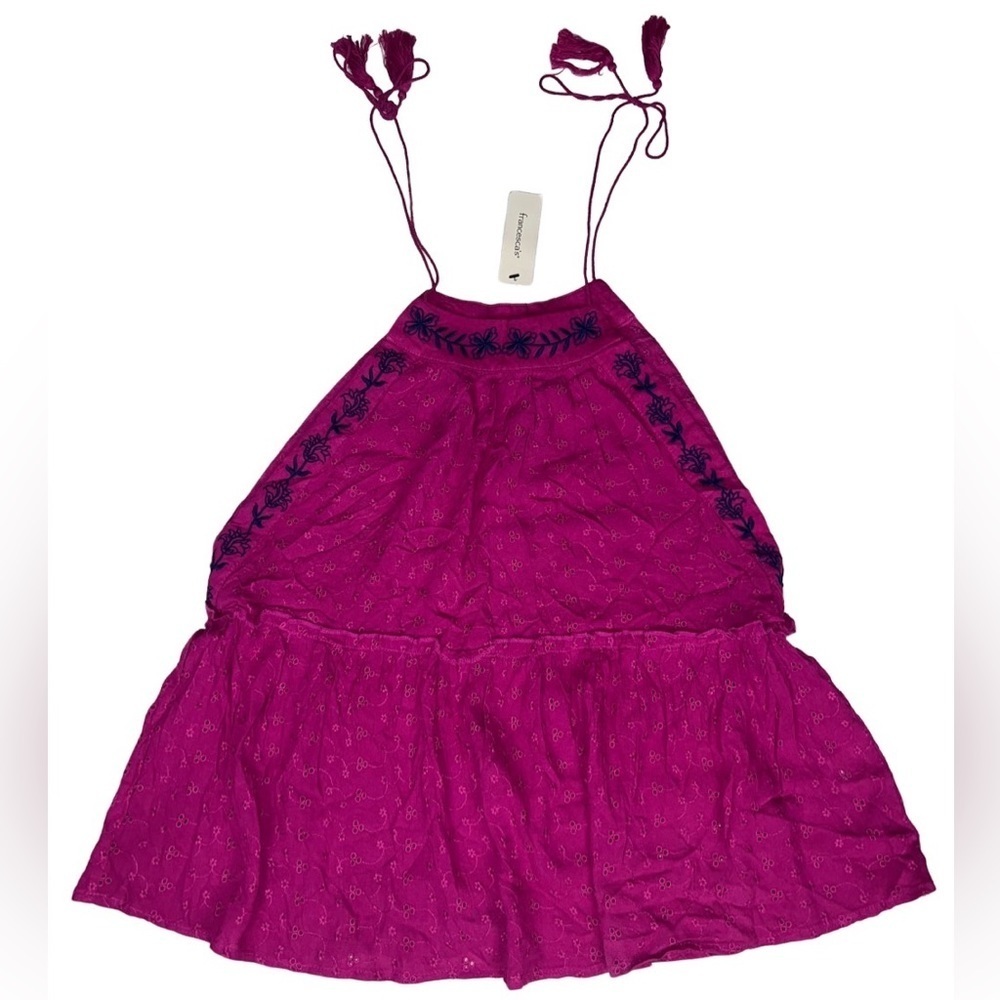 Alya Francesca’s High Neck Fuchsia Tank Top Size M NWT